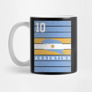 Argentina Soccer Football Champions Distressed Flag Mug